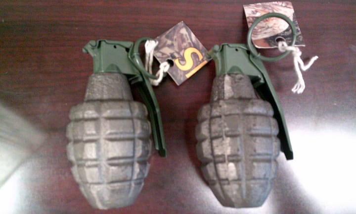 Individual apprehended in Honolulu Airport on suspicion of transporting dormant explosives in his baggage.