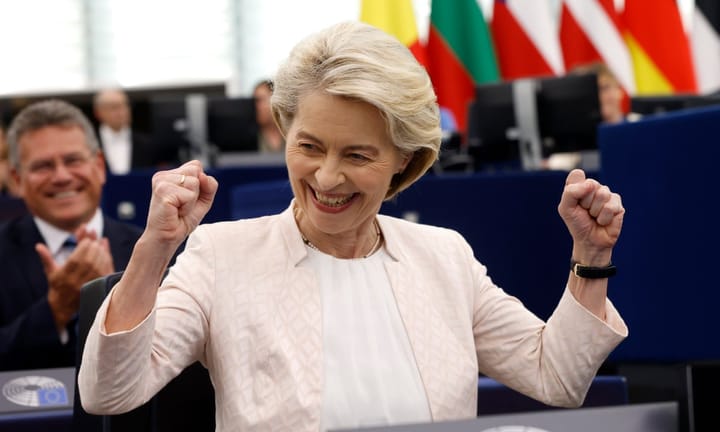 Ursula von der Leyen secures her second tenure atop the European Commission leadership