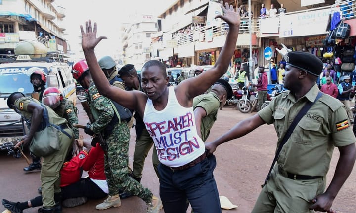 Hundreds detained during prohibited demonstration influenced by Kenya's mass mobilization
