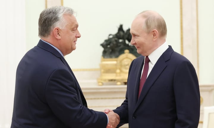 Hungarian Prime Minister Viktor Orbán pays a visit to Russian President Putin amidst disapproval expressed by other European Union officials.