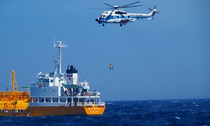 Swimmer saved 80 kilometers from Japanese shores after drifting for over a day in ocean waters