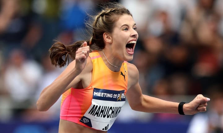 Mahutikh and Kipchoge shatter existing high jump and 1500-meter running world benchmarks at a French event.