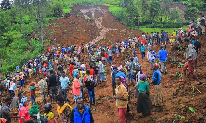 Over 229 Lives Lost Due to Mudslide Disaster Caused by Heavy Rains in Ethiopia