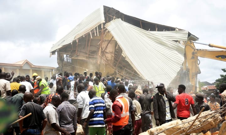 School tragedy claims twelve lives as classroom structure succumbs in Nigeria