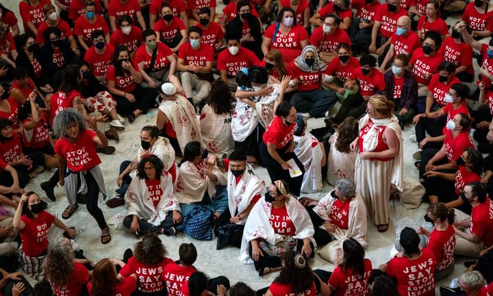 Palestinian supporters take over Capitol in demand for Gaza peace accord – footage available