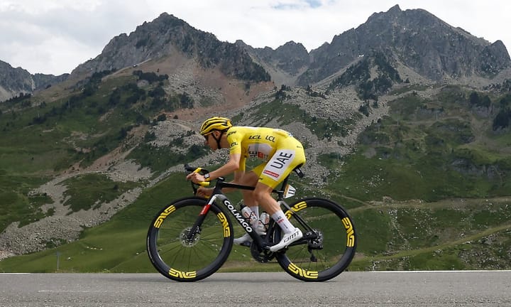 Pogacar claims victory in Tour de France's Stage 14, solidifying his position at the forefront of the general classification race.