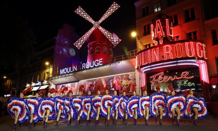 Moulin Rouge in Paris commemorates debut of upgraded wind-catching blades