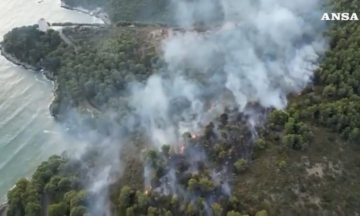 Visitors relocated from Italian countryside town due to escalating forest fire
