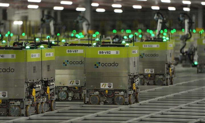 Ocado stock rises amid reduced losses and enhanced tech sector growth
