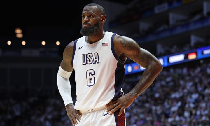LeBron James leads USA over Germany in pre-Olympic contest's closing matchup
