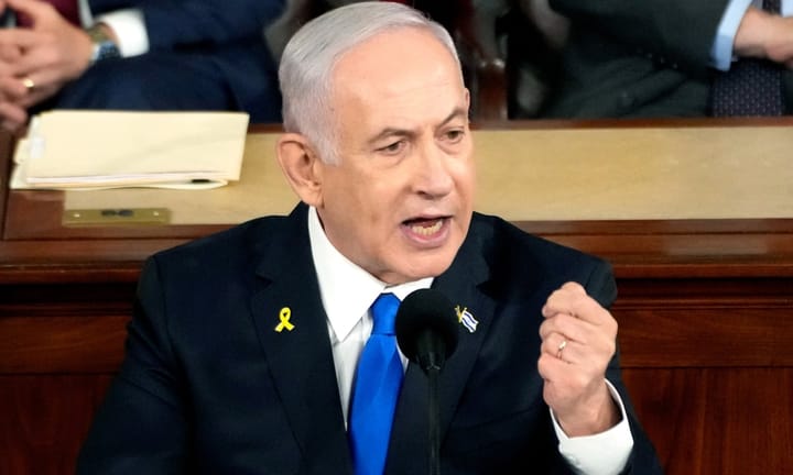 Prime Minister Netanyahu asserts US lawmakers that Israeli struggle aligns with American concerns in light of global boycotts and demonstrations.