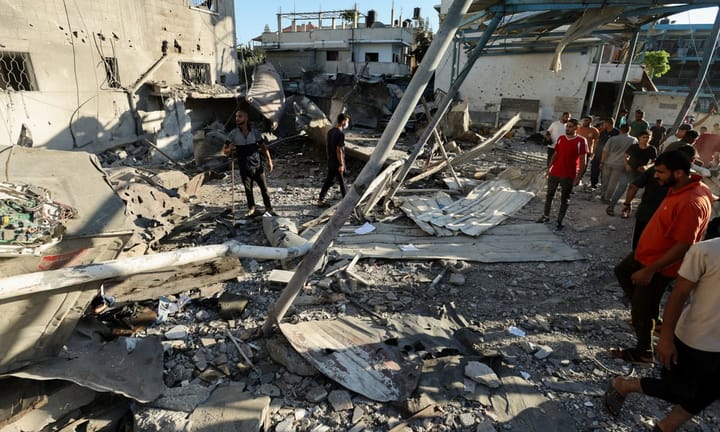 Palestinian representatives report loss of 16 lives in Gaza after Israeli military action against educational facility, according to Hamas.