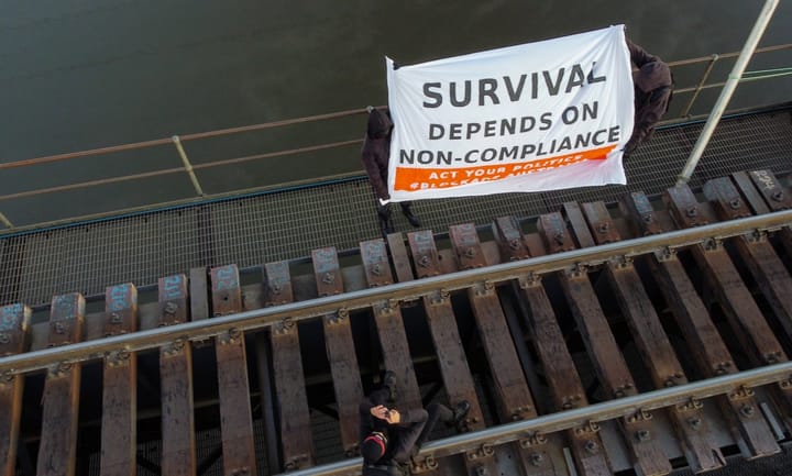 Toughened legislation leads to lengthy imprisonments for Australian climate change demonstrators; does this infringe on their freedom of assembly?