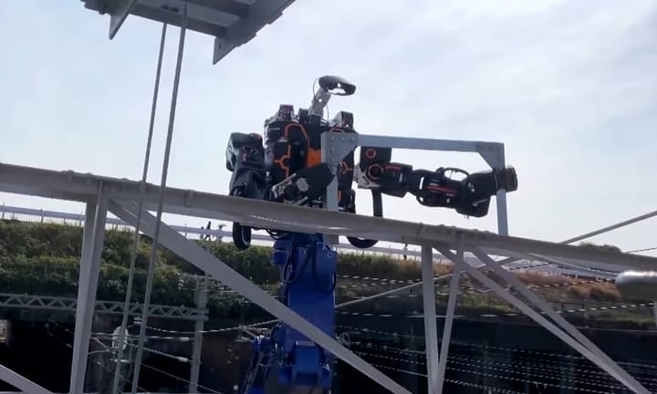 Japan Unveils Massive Human-like Robot for Train Line Maintenance Work