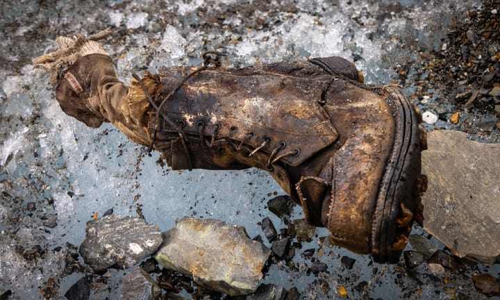 Climber's Foot Unearthed Adding Insights to Centennial Enigma of Mighty Mount Everest