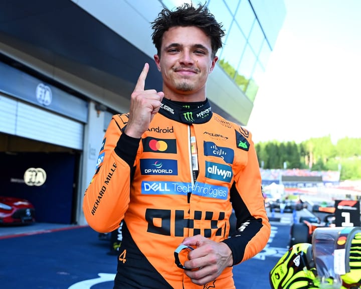 Lando Norris Dominates at Austria F1 Qualifying, Mercedes Star Amid Red Bull's Discontented Chase for Position Seven