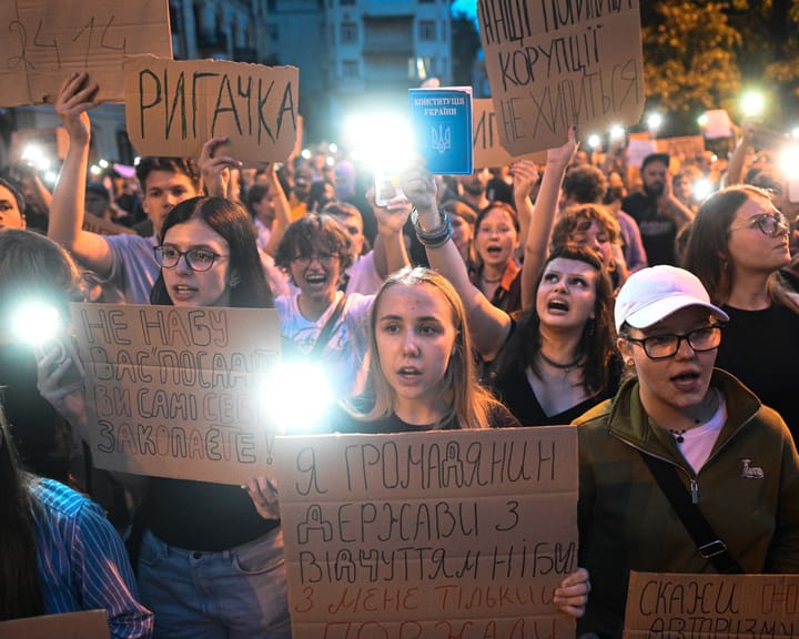 "Protests mount as Zelenskyy faces heat over corruption agency reforms"