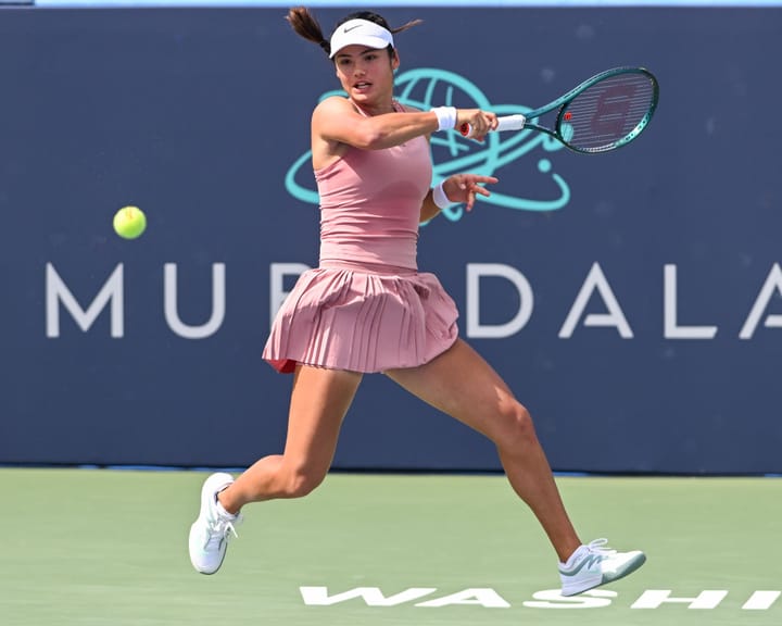 Raducanu storms past Osaka to reach quarter-finals and reclaim British No 1 spot