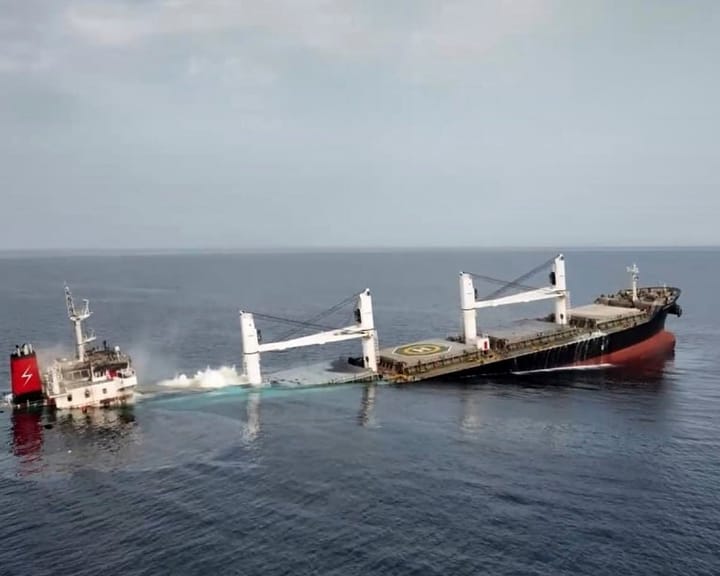 "Houthi attack on Greek vessel prompts rescue of four in Red Sea"