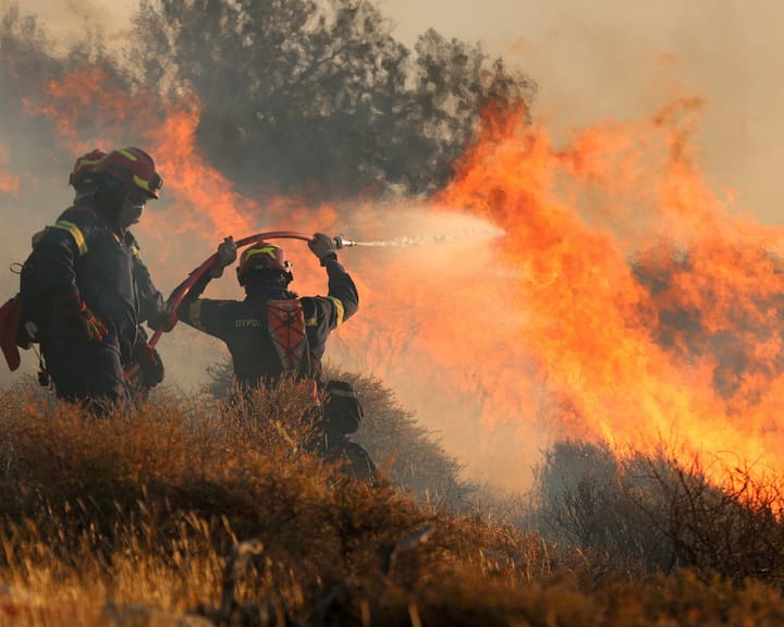 "Wildfires force over 1,500 evacuations in Crete amid Europe-wide blazes"