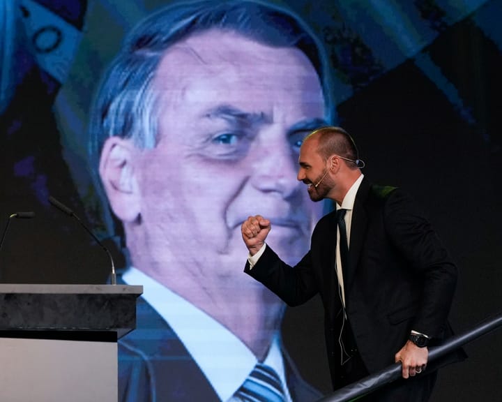 "Brazil court seizes Bolsonaro son's assets as Bolsonaro faces arrest risk for online posts"