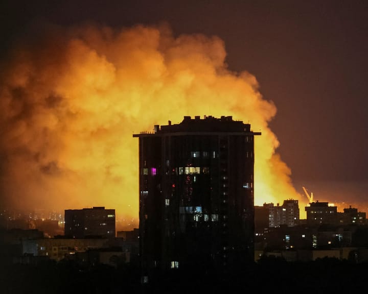 "Kyiv mayor reports 14 wounded, fires ignited by Russian drone assault"