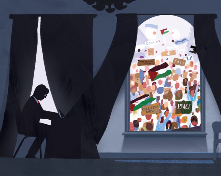 "Politics fails to represent public opinion as Gaza crisis reveals deepening divide"