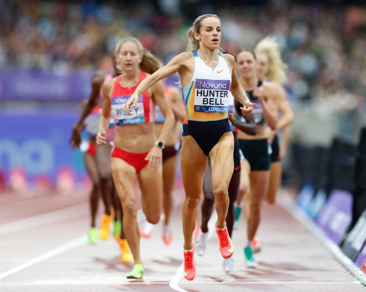"Hunter Bell faces double challenge after London Diamond League 800m victory"