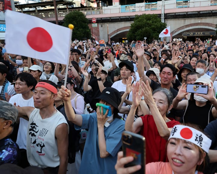 "Right-wing populists' 'Japanese First' victory stirs concerns over xenophobic surge"