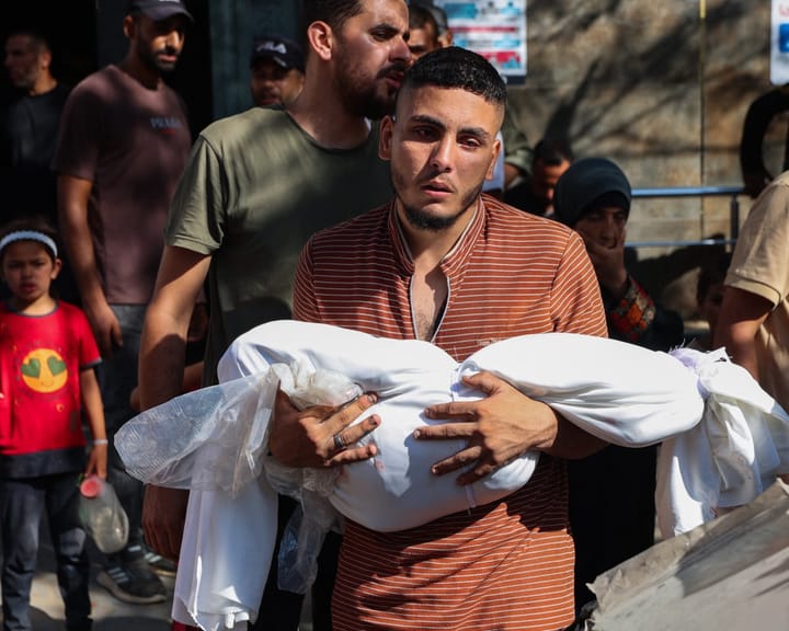 "Witnesses recount harrowing scene after Israeli missile hits crowded Gaza cafe"