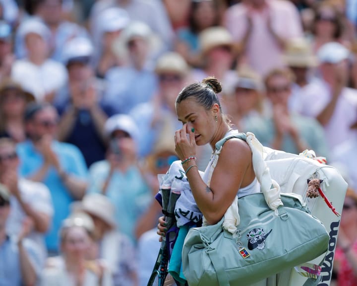"Sabalenka opens up about her 'hate relationship' with Wimbledon following semi-final defeat"