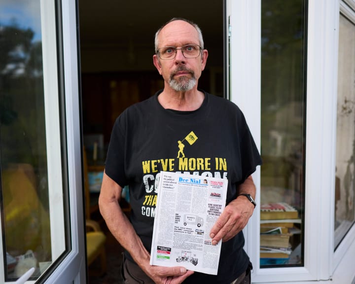"Ian Hislop slams 'mind-boggling' arrest of man holding Private Eye cartoon at Gaza protest"