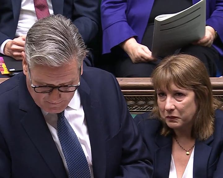 "Emotional chancellor sacrificed by desperate Starmer in PMQs clash"