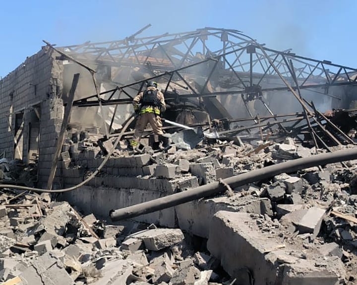 "Ukraine aide asserts only force can halt war following Russian strikes"