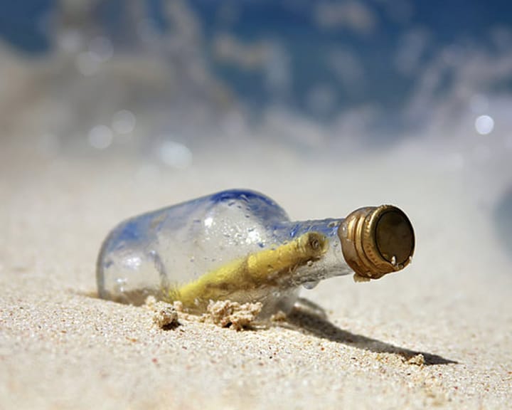 "Message in a bottle from Canadian couple discovered in Ireland after 13 years"