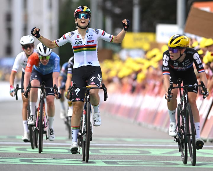 Mauritian cyclist Kim Le Court claims stage five victory and yellow jersey at Tour de France Femmes
