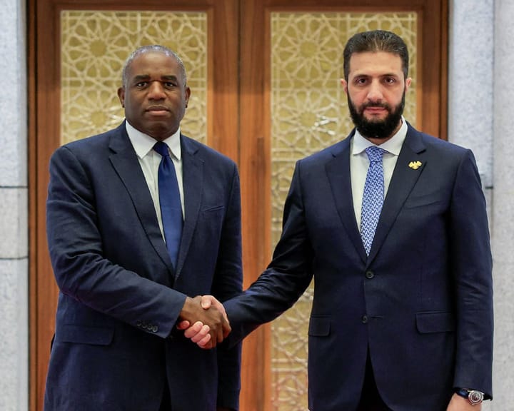 "David Lammy announces UK renewing ties with Syria"