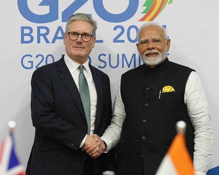 "Indian PM's UK state visit secures major trade agreement"