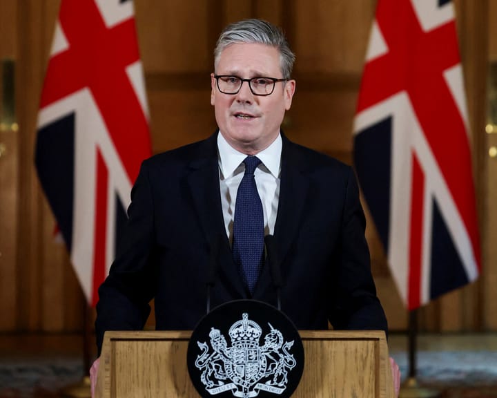 "Keir Starmer shifts focus from safety to Palestine, demonstrating leadership"