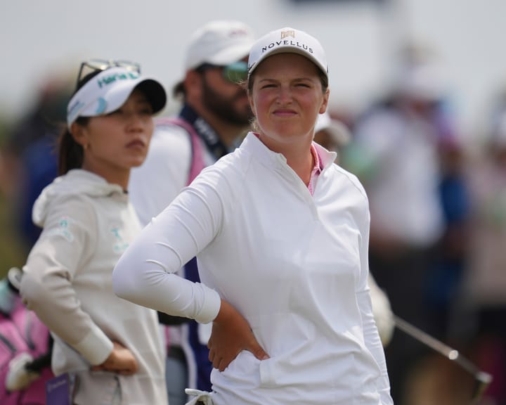 Lottie Woad trails at Women's Open as second round misses TV coverage