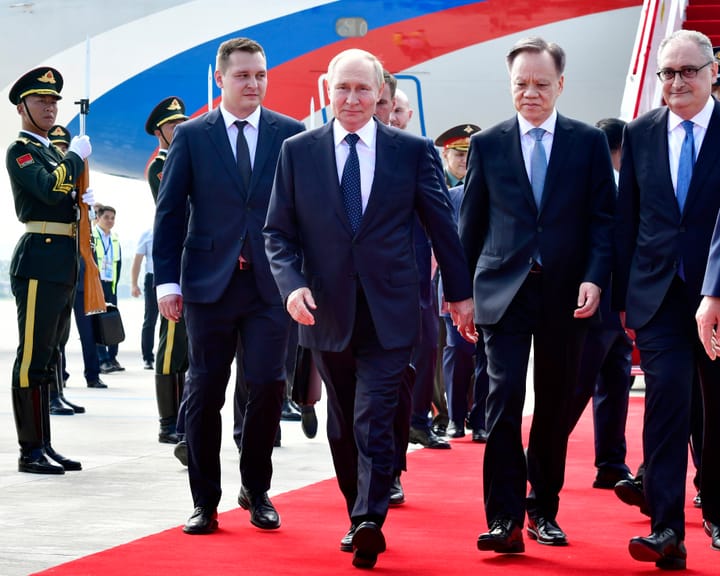 "Putin visits China for security talks amid Ukraine conflict"