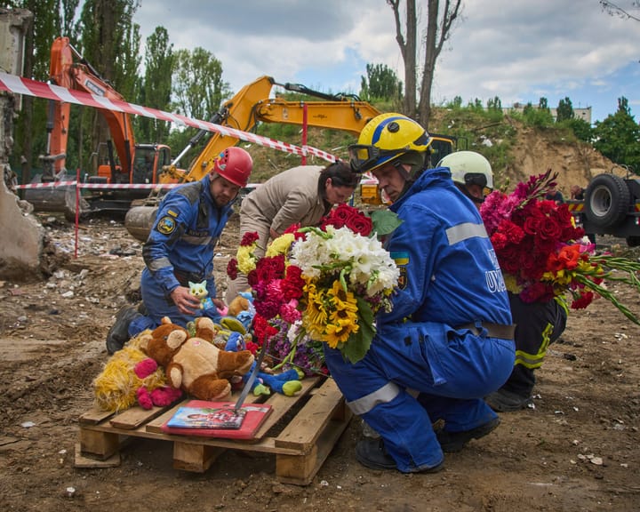 "Kyiv strike death toll climbs to 31 amid Russia's intensified military push"