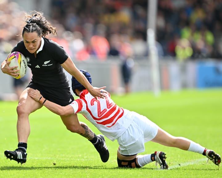 "Woodman-Wickliffe sets NZ try milestone in World Cup rout of Japan"