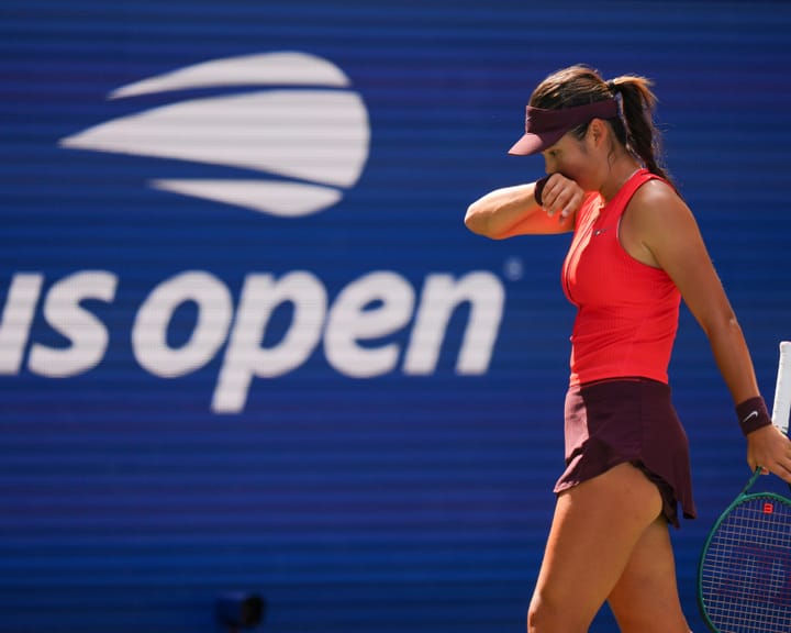 "Raducanu falls to Rybakina in straight sets at US Open"