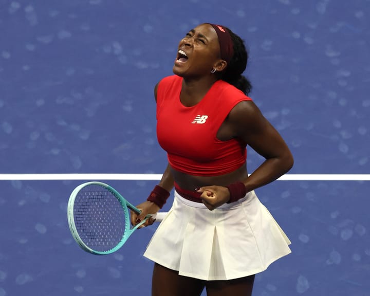 "Coco Gauff battles tears and serve struggles to advance in US Open"