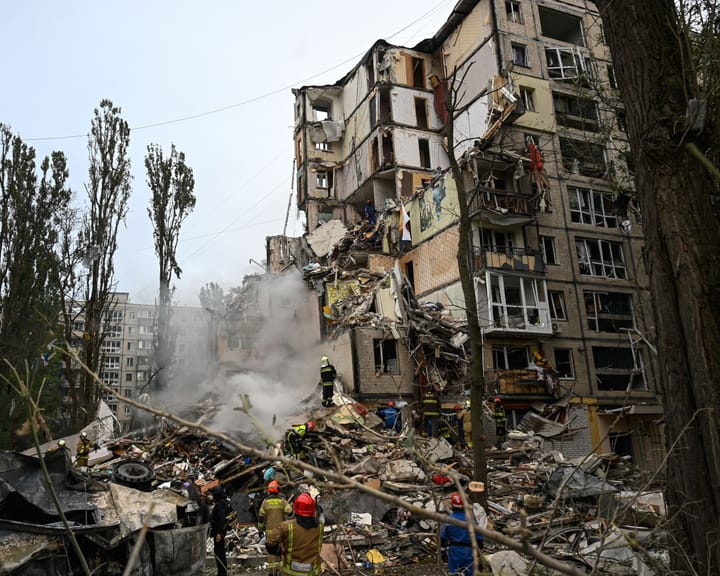 "Zelenskyy urges Russian regime change following Kyiv strike that leaves 16 dead"