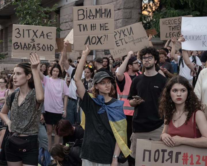 "Ukraine War Limits Protests to Peaceful Acts Only"