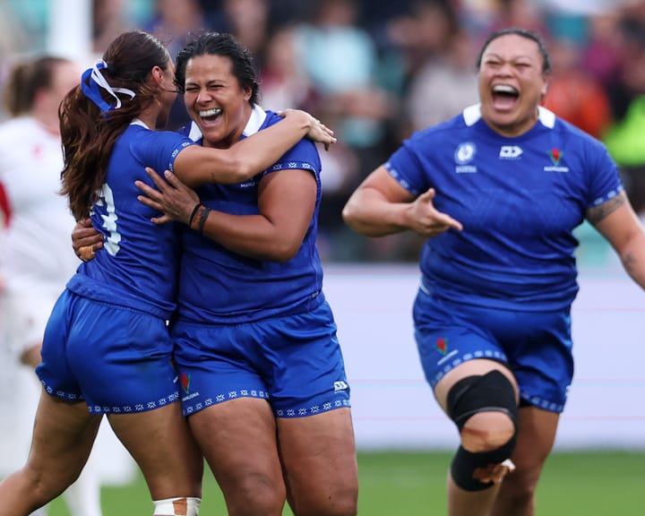 "Samoa celebrates as Harmony Vatau scores first World Cup points in 11 years"