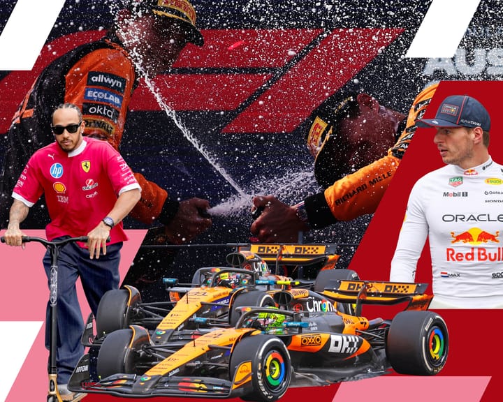 "F1 Title Battle: Norris vs. Piastri as Hamilton and Verstappen Aim for Resurgence"