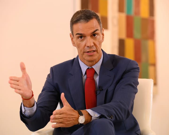 "Europe's Gaza war response a 'failure,' says Sánchez"